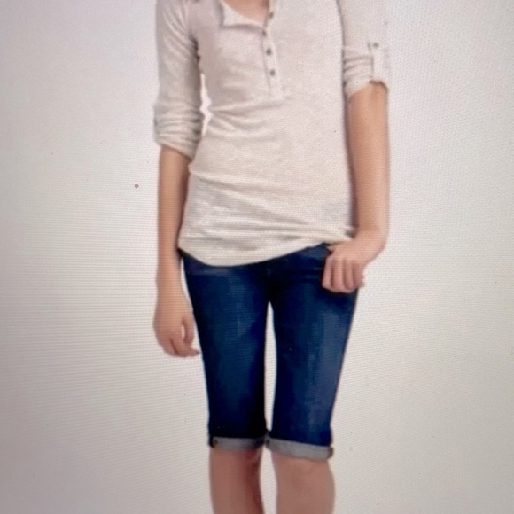 AG Adriano Goldshmied The Malibu Crop Pant Bermuda Short in Dark Wash Si… - Picture 2 of 9